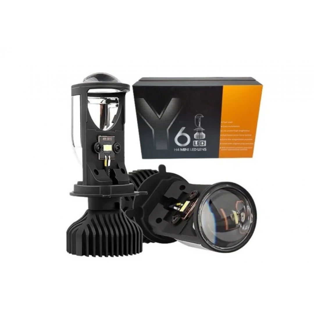 Комплект LED ламп с линзой H4 Комплект LED ламп с линзой H4
