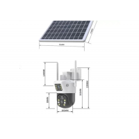 Уличная 4G камера V36-4G SOLAR с двумя линзами, солнечной панелью Уличная 4G камера V36-4G SOLAR с двумя линзами, солнечной панелью