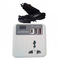Автомобильный инвертор напряжения Car Power, USB, USB Type-C Автомобильный инвертор напряжения Car Power, USB, USB Type-C