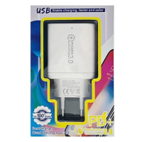 Сетевой адаптер MT-15, 20 Вт, USB-A, Type-C, QC, PD