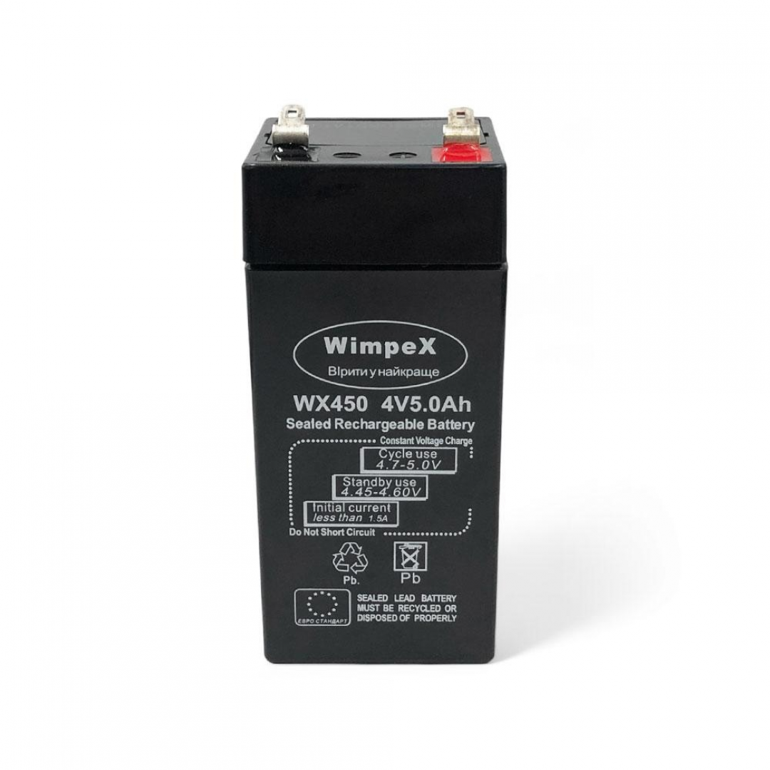 Аккумулятор Wimpex WX450, 4 В, 5 А·ч, (2026) Аккумулятор Wimpex WX450, 4 В, 5 А·ч, (2026)