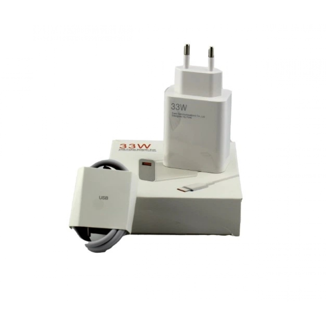 Адаптер USB с кабелем USB-TYPE C 33W Адаптер USB с кабелем USB-TYPE C 33W