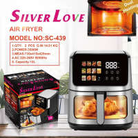 Аэрофритюрница Silver Love SC-439, 12 л, 3500 Вт