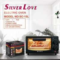 Электрическая мини-печь Silver Love SC-15L, 15 л, 1500 Вт