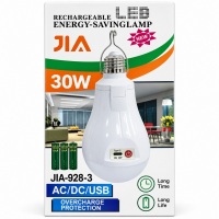 Аккумуляторная LED-лампа JIA-928-3, 30 Вт, 3 АКБ 18650