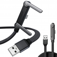 Кабель USB  - Type-C 2-в-1, 240 Вт, 6 А, 1,2 м, с подставкой для смартфона, YX-1