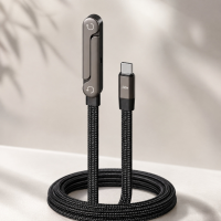 Кабель Lightning - Type-C 2-в-1, 240 Вт, 6 А, 1,2 м, с подставкой для смартфона Кабель Lightning - Type-C 2-в-1, 240 Вт, 6 А, 1,2 м, с подставкой для смартфона