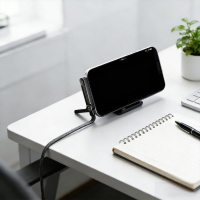Кабель Lightning - Type-C 2-в-1, 240 Вт, 6 А, 1,2 м, с подставкой для смартфона Кабель Lightning - Type-C 2-в-1, 240 Вт, 6 А, 1,2 м, с подставкой для смартфона
