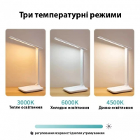 Аккумуляторная настольная LED-лампа THL-T60, 3 режима света, сенсорное управление Аккумуляторная настольная LED-лампа THL-T60, 3 режима света, сенсорное управление