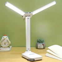 Складная настольная лампа THL-T61 с двумя плафонами, 40 SMD LED, 5 Вт