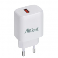 Сетевое зарядное устройство Allison ALS-W1025UE, USB, 2,4 А