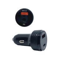Автомобильное зарядное устройство L-4700DR, USB + Type-C, QC 4.0, PD 30 Вт Автомобильное зарядное устройство L-4700DR, USB + Type-C, QC 4.0, PD 30 Вт