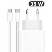 Сетевое зарядное устройство USB-C 35 Вт с кабелем Type-C – Type-C