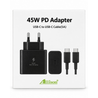 Сетевое зарядное устройство Allison ALS-W1056 45 Вт, PD