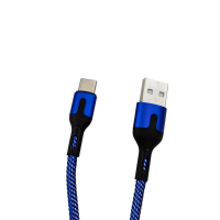 Кабель USB-A – Type-C XF-95, 6 А, 1 м, плетеный