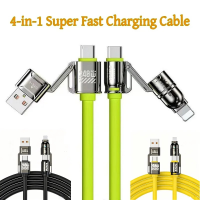 Универсальный кабель S1 4 в 1, USB-A, Type-C, Lightning, 240 Вт, 1 м Универсальный кабель S1 4 в 1, USB-A, Type-C, Lightning, 240 Вт, 1 м