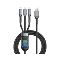 Универсальный кабель SX5 3 в 1, USB-A – Type-C, Lightning, Micro-USB, 100 Вт, 1,2 м
