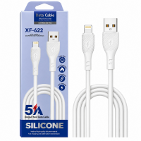 Кабель USB-A – Lightning XF-622, 5 А, силиконовый, быстрая зарядка