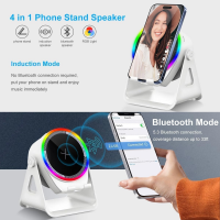 Беспроводная колонка L2 с подставкой для телефона, Bluetooth 5.3, RGB-подсветка Беспроводная колонка L2 с подставкой для телефона, Bluetooth 5.3, RGB-подсветка