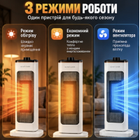 Тепловентилятор CB-7752, 2000 Вт, 3 режима работы, автоповорот 60° Тепловентилятор CB-7752, 2000 Вт, 3 режима работы, автоповорот 60°