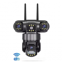 Камера видеонаблюдения  SMQ11 Wi-Fi  V380 Pro 3 объектива, поворотная