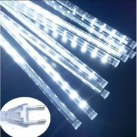 Уличная гирлянда «Тающие сосульки» SMD METEOR TUBE-0338, жёлтый свет