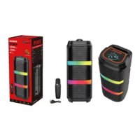 Портативная колонка Sing-e ZQS4305XW, 20 Вт, Bluetooth 5.3, 2500 мА·ч, с микрофоном Портативная колонка Sing-e ZQS4305XW, 20 Вт, Bluetooth 5.3, 2500 мА·ч, с микрофоном
