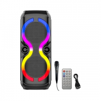Колонка Sing-e ZQS8230W, Bluetooth, 2 × 8", 30 Вт, 4500 мА·ч, с микрофоном Колонка Sing-e ZQS8230W, Bluetooth, 2 × 8", 30 Вт, 4500 мА·ч, с микрофоном