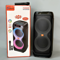 Колонка Sing-e ZQS8280, 60 Вт, Bluetooth, 2 × 8", 5000 мА·ч, RGB, с микрофоном