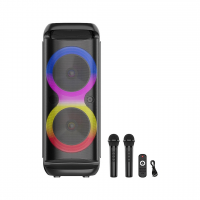 Колонка Sing-e ZQS8288, Bluetooth, 2 × 8", RGB-подсветка, с двумя микрофонами Колонка Sing-e ZQS8288, Bluetooth, 2 × 8", RGB-подсветка, с двумя микрофонами