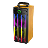 Колонка Sing-e JQS9401, 15 Вт, Bluetooth 5.0, 2 × 4",1800 мА·ч, с RGB-подсветкой