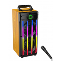 Колонка Sing-e JQS9401, 15 Вт, Bluetooth 5.0, 2 × 4",1800 мА·ч, с RGB-подсветкой