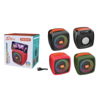 Колонка Sing-e ZQS-B101, Bluetooth, динамик 2,25", RGB, подставка