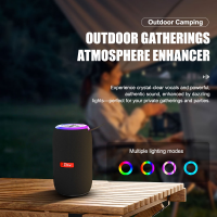 Колонка Sing-e ZQS-B115, Bluetooth, 2 × 2", RGB, ремешок Колонка Sing-e ZQS-B115, Bluetooth, 2 × 2", RGB, ремешок