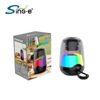 Колонка Sing-e ZQS-L02, Bluetooth 5.0, динамик 2", RGB, FM-радио