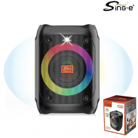Колонка Sing-e ZQS14105, 8 Вт, динамик 4", светодиодная подсветка