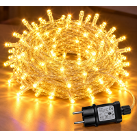 Гирлянда-нить 2-0822, 100 LED, жёлтый свет, белый провод Гирлянда-нить 2-0822, 100 LED, жёлтый свет, белый провод