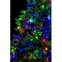 Гирлянда-нить 2-0828, 500 LED, 20 м, разноцветное свечение, чёрный провод