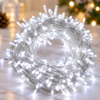 Гирлянда-нить 2-0650, 800 LED, 45 м, белый свет, белый провод