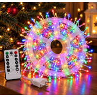 Гирлянда «Роса-мишура» 2-0824, 1000 LED, 50 м, разноцветное свечение