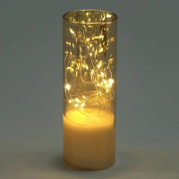 Декоративный ночник «Свеча» 2-0804, 20 LED, 20 × 7,5 см, на батарейках