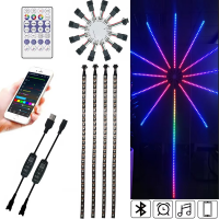 Светодиодная RGB-лента «Фейерверк» 2-0802, Bluetooth, пульт управления