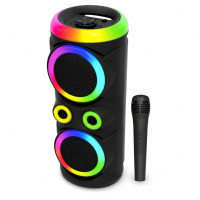 Аккумуляторная Bluetooth-колонка MS-2056BT-W, с беспроводным микрофоном