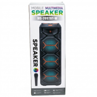Аккумуляторная Bluetooth-колонка MS-2092BT-W, с беспроводным микрофоном Аккумуляторная Bluetooth-колонка MS-2092BT-W, с беспроводным микрофоном