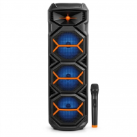 Аккумуляторная Bluetooth-колонка MS-2092BT-W, с беспроводным микрофоном