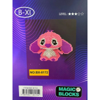 Конструктор Magic Blocks «Розовый Стич» BX-8172, 1978 деталей, 25 см Конструктор Magic Blocks «Розовый Стич» BX-8172, 1978 деталей, 25 см