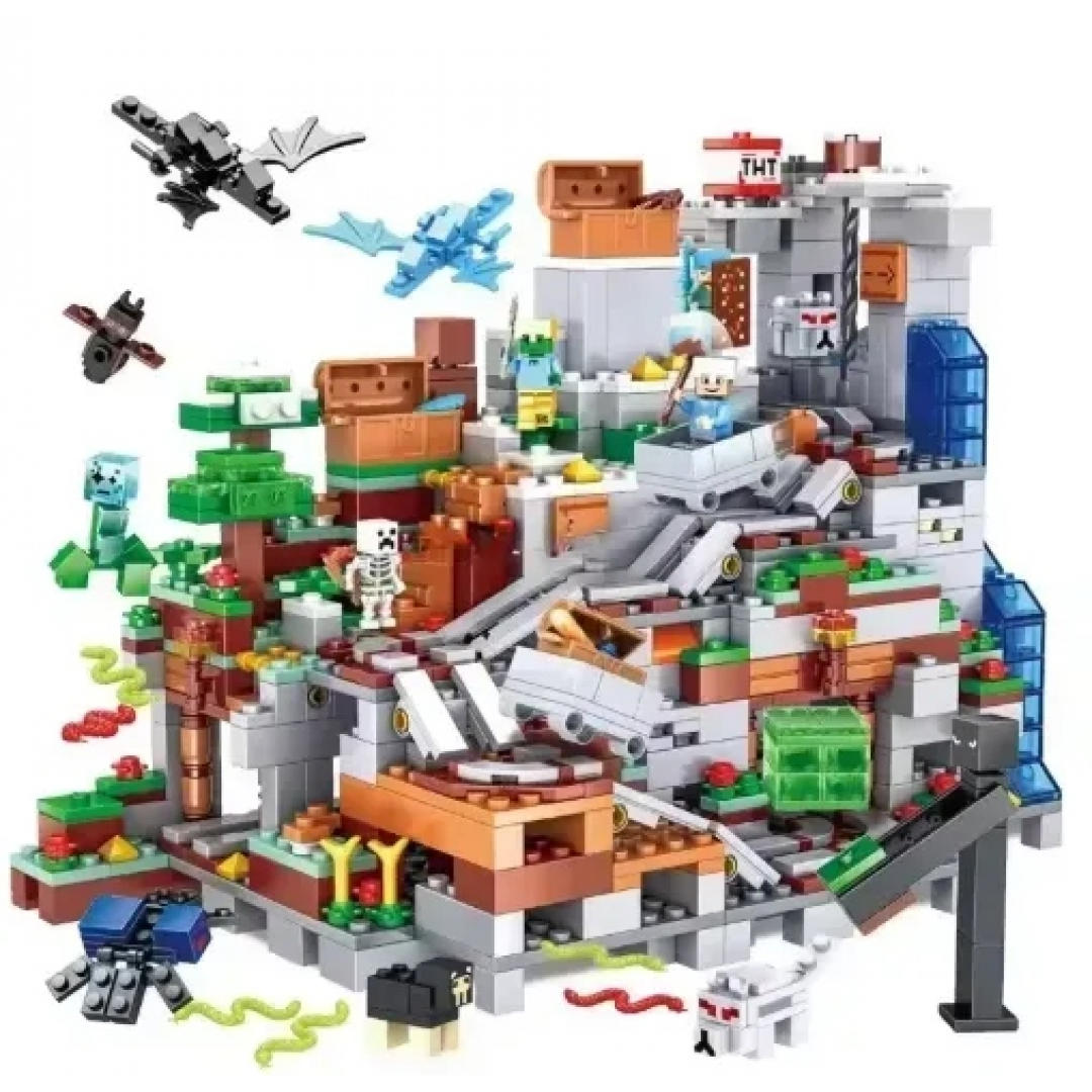 Конструктор «Mineworld Горная пещера» (Minecraft), SJ8806, 1089 деталей Конструктор «Mineworld Горная пещера» (Minecraft), SJ8806, 1089 деталей